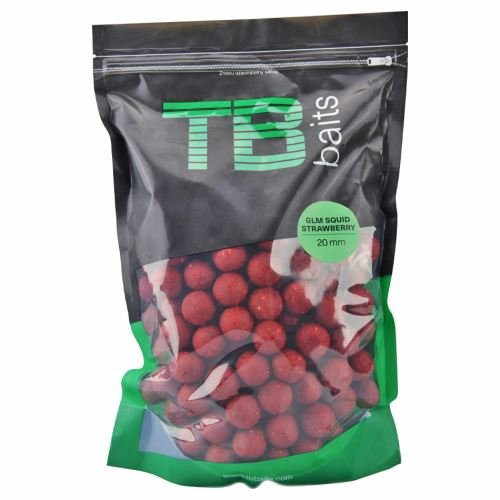 TB Baits TB Baits Boilies GLM Squid Strawberry  250g 16mm