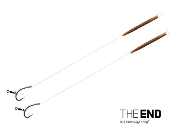DELPHIN Návazec Delphin THE END D-Rig / 2ks 20 cm / 17lbs / #4