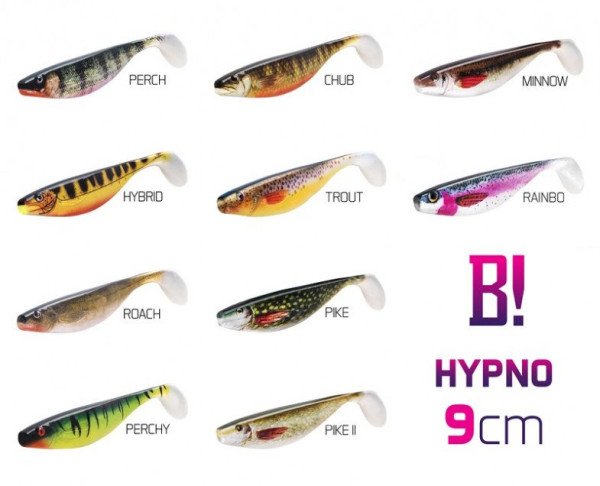 DELPHIN Umělá nástraha BOMB! HYPNO / 3ks 9cm/PERCHY