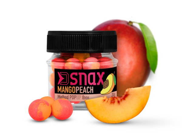 DELPHIN Nástraha D SNAX POP 12mm/20g Mango-Broskev