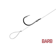 DELPHIN Návazec Delphin FLR Loop / 6ks 8cm / 0,22mm / BARB #10