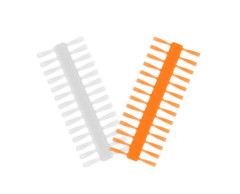 DELPHIN Nekonečná zarážka Delphin Q-STOP / transparentní + oranžová 7mm