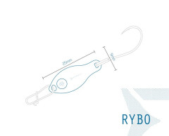 DELPHIN Plandavka Delphin RYBO 0.5g SNOW Hook #8