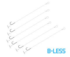 DELPHIN Návazec Delphin FLR Quickstop / 6ks 8cm / 0,22mm / B-LESS #6