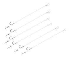 DELPHIN Návazec Delphin FLR Sting / 6ks 8cm / 0,22mm / B-LESS #6 / Sting 5mm