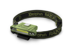 DELPHIN Čelová lampa Delphin RAZOR USB UC 2W/85lm/500mAh