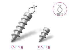 DELPHIN B! Přídavné závaží zavrtávací / 10ks