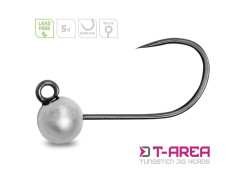 DELPHIN Wolframový jig Delphin T-AREA BL/5ks stříbrný/4mm/0,6g/#6