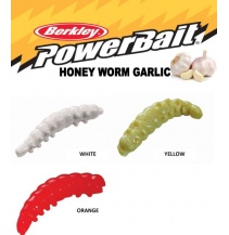 Vosí larva Berkley Powerbait Honey Worm Česnek 2,5cm - 55ks