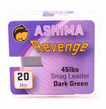 Ashima šňůrky, fluocarbon - Protioděrová Revenge 45lb zelená 20m