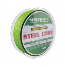 Mistrall pletená šňůra s ocelovým  jádrem Admuson Steel Core průměr: 0,11 mm