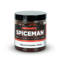 Spiceman boilie v dipu 250ml - Pikantní švestka 24mm