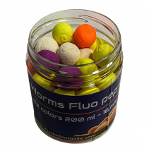 Mastodont Baits Fluo Pop-Up Boilies Worms 16mm 200ml