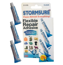 Snowbee Lepidlo Stormsure Clear Adhesive 3 x 5g